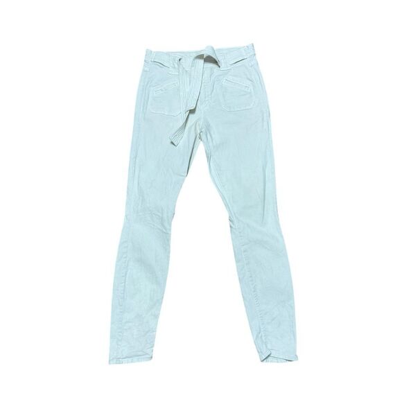 Mother The Tie Patch Looker Ivory Belt Jeans Denim - Picture 2 of 8